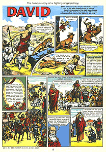 First page of the "David" comic from D.C.Thomson's 1968 "Sparky" annual